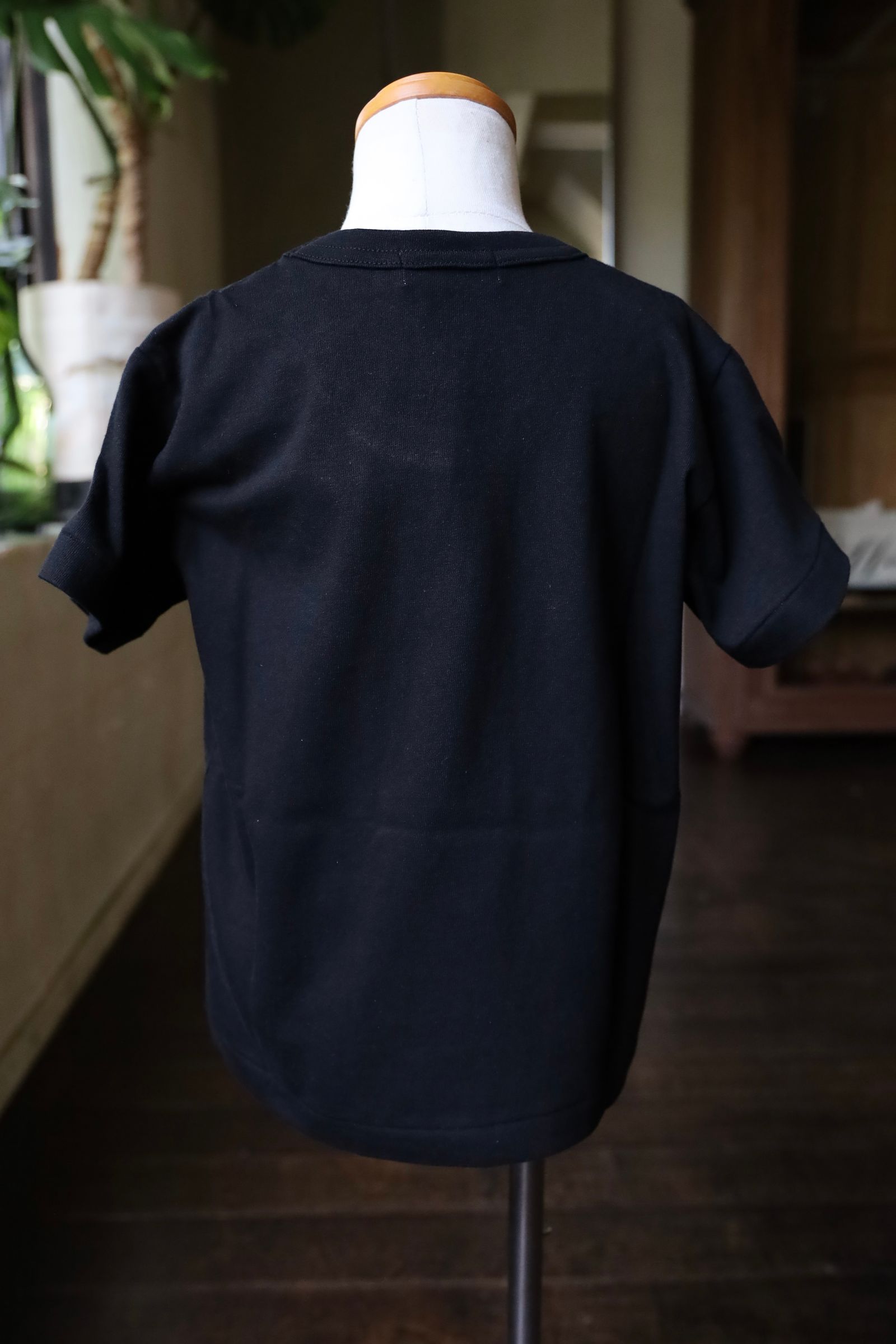 ワンポイントハートTシャツ キッズ(AX-T501-100) BLACK/REDハート*KIDSサイズ