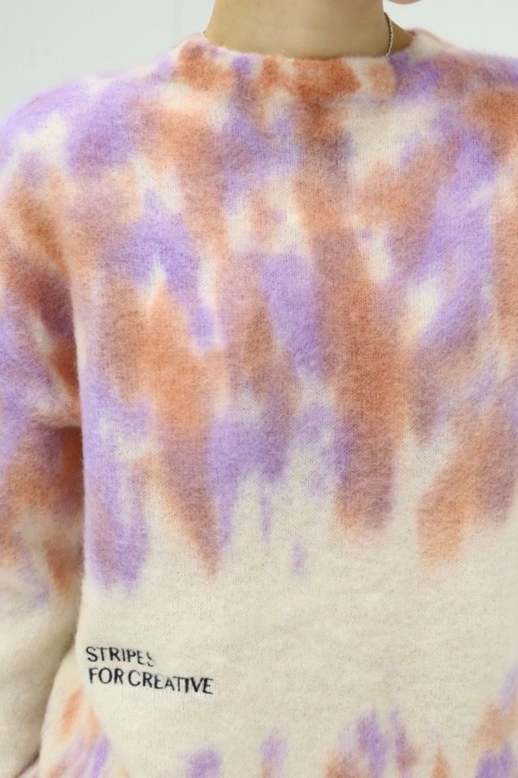 S.F.C 25FW エスエフシー DYED MOHAIR CREW (SFCFW25KN03)Natural,Orange,Purple