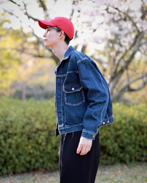 A.PRESSE アプレッセ23SS Wide Tapered Trousersヘリンボーンスタイル