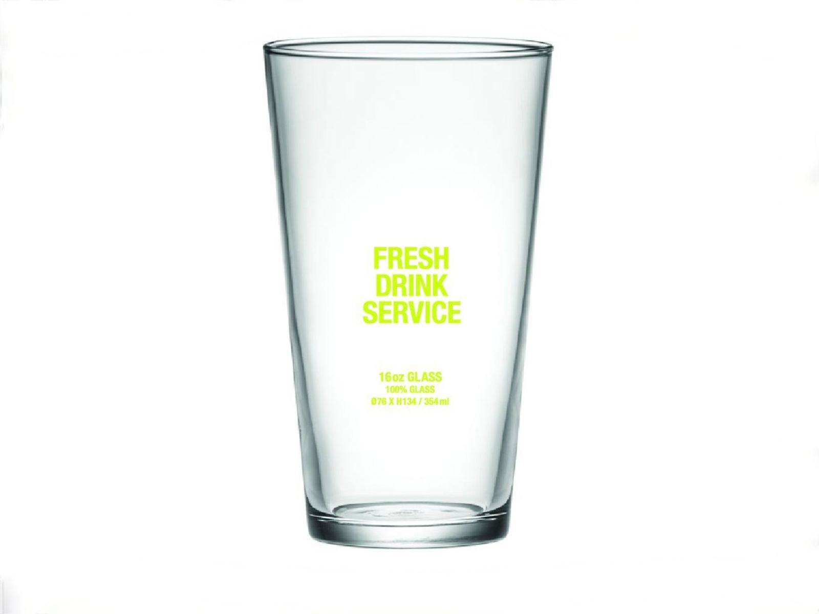 フレッシュサービス FDS_16oz GLASS(FDS251-99044)CLEAR