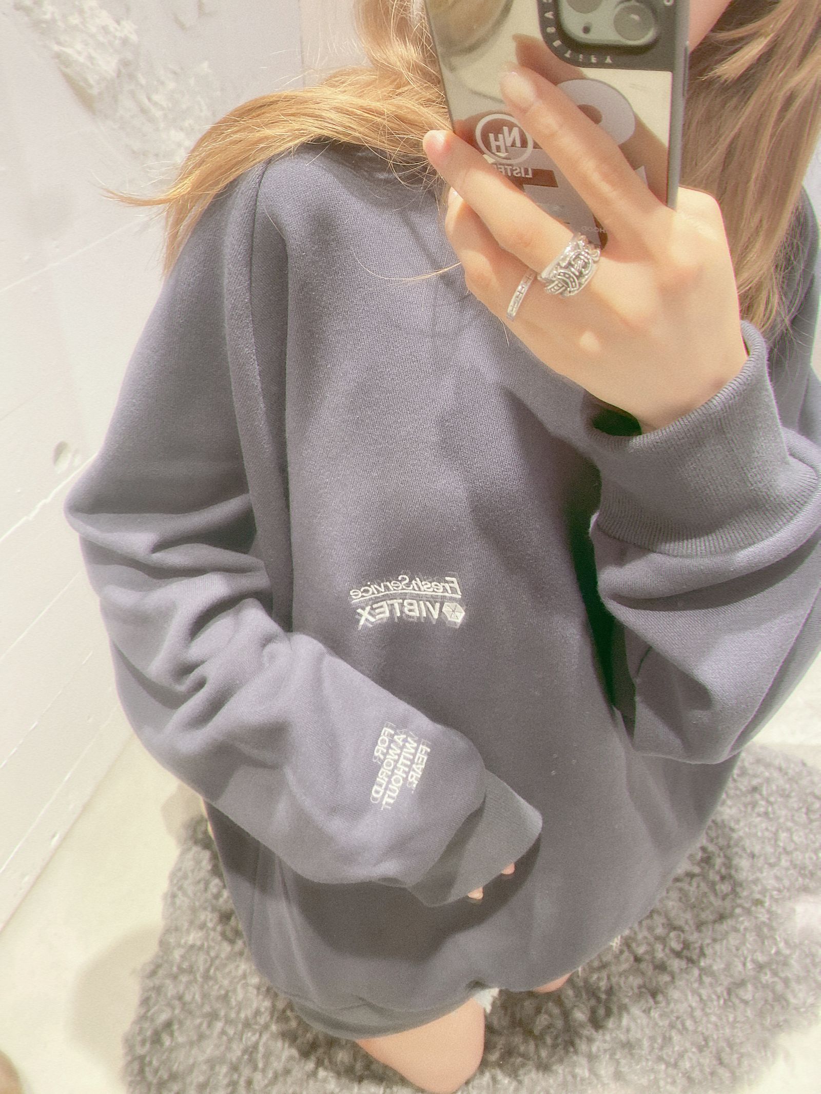フレッシュサービス VIBTEX for FreshService SWEAT CREW NECK PULLOVER(GRAY)