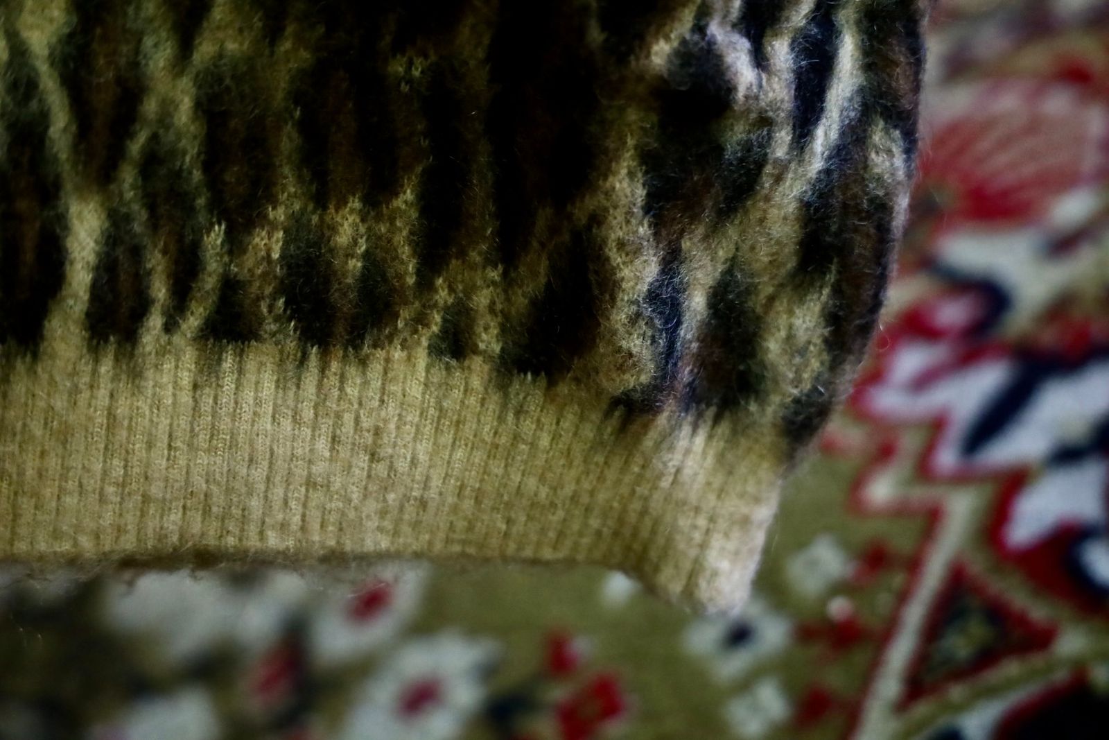 セントマイケル24AW MOHAIR CARDIGAN(SM-YS1-0000-059)LEOPARD