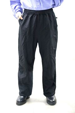 コムデギャルソンオム26SS エステルサージ 製品染パンツ(HQ-P035-051)BLACK☆4月3日(金)発売！