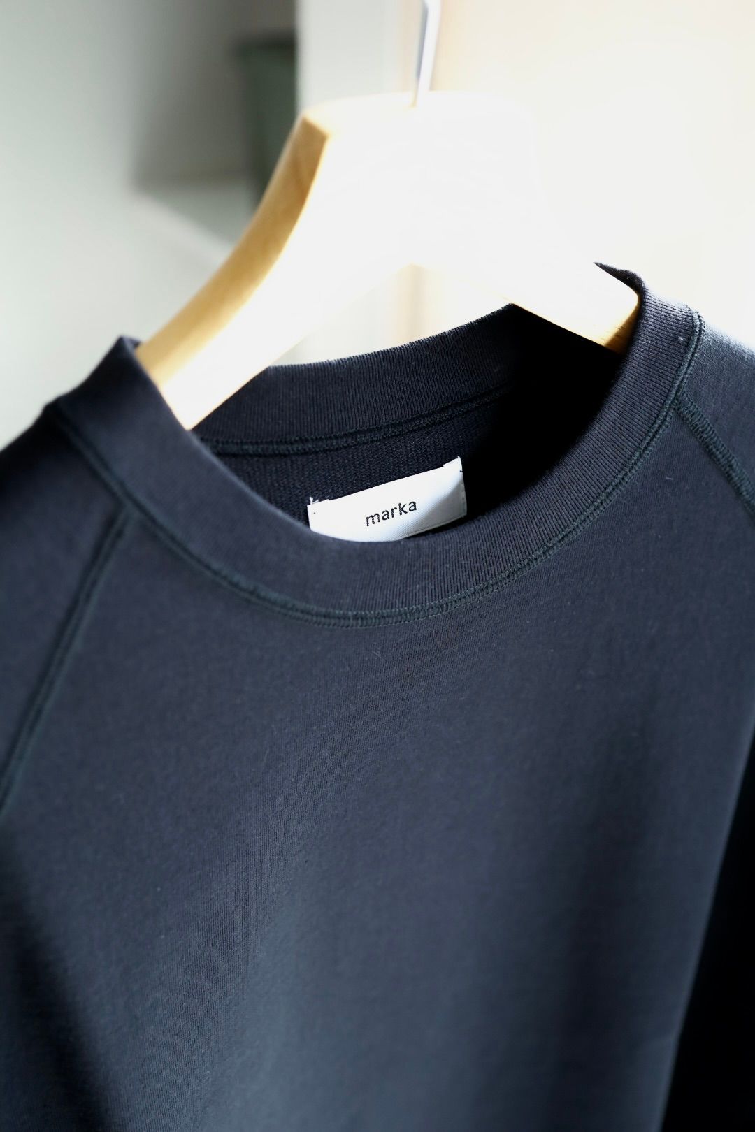 marka 26SS RAGLAN CREW NECK (M26A08CS02C)BLACK☆新作発売！