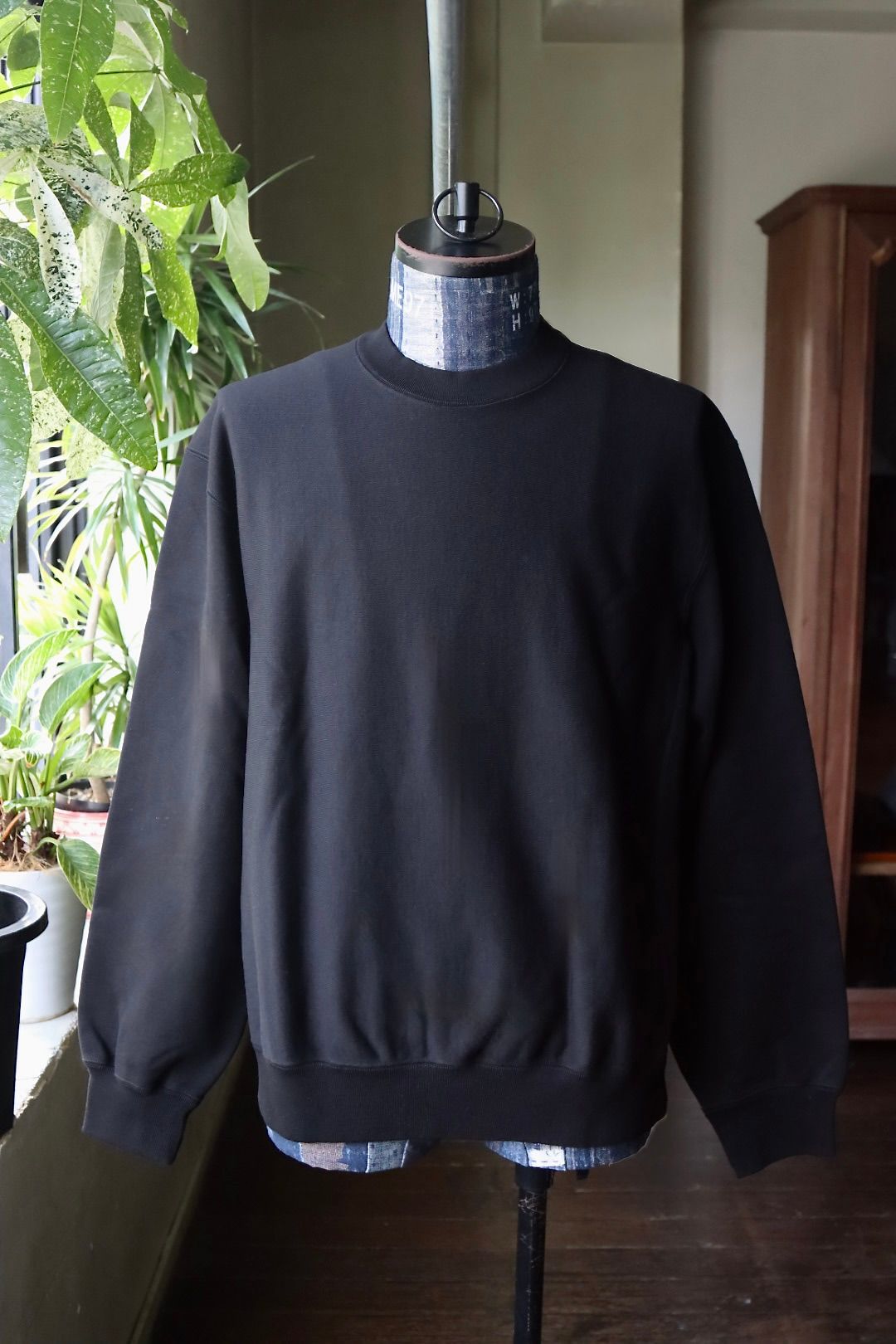 ブラームス 25FW Soft&Hard Sweat Crew-Neck P/O(bROOTS24F21F25)Black☆新作発売！