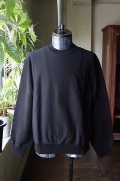ブラームス 25FW Soft&Hard Sweat Crew-Neck P/O(bROOTS24F21F25)Black☆新作発売！
