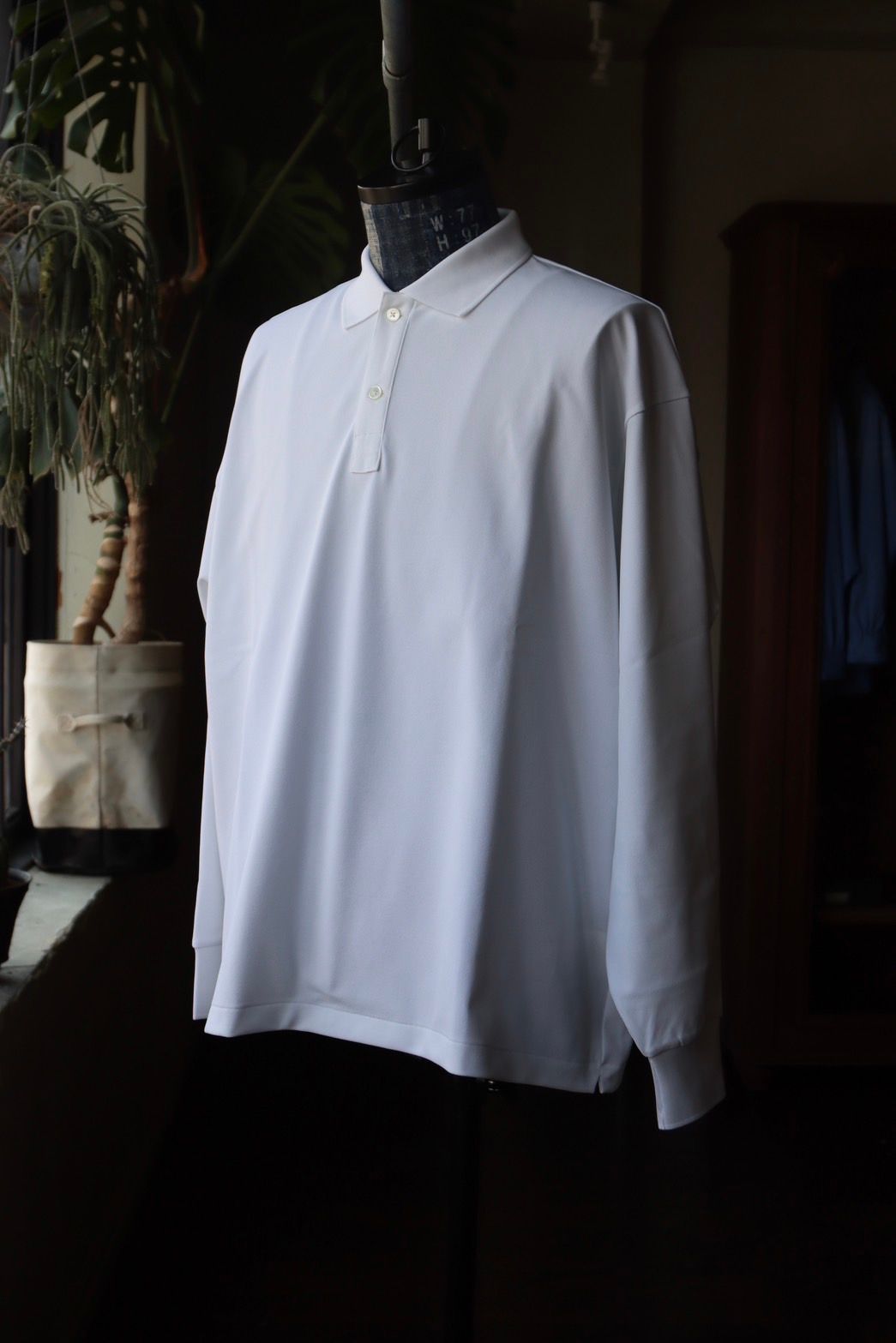 フレッシュサービス DRY PIQUE JERSEY L/S POLO(FSC253-70011B)WHITE