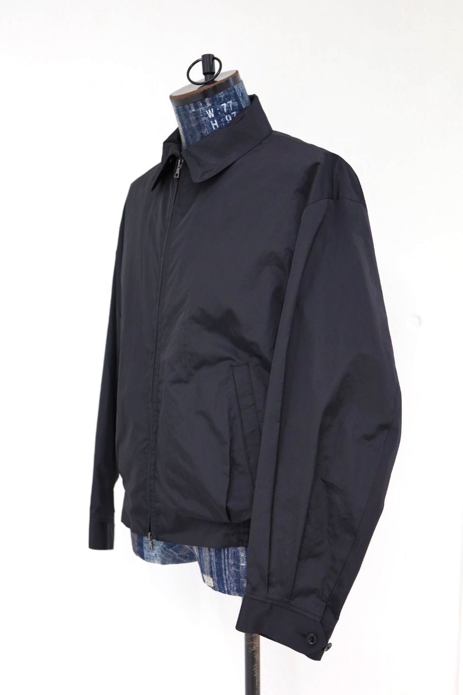 blurhms ブラームス 26SS Poly-Silk Zip Jacket(BHS26S008)Black☆2月13日(金)新作発売！