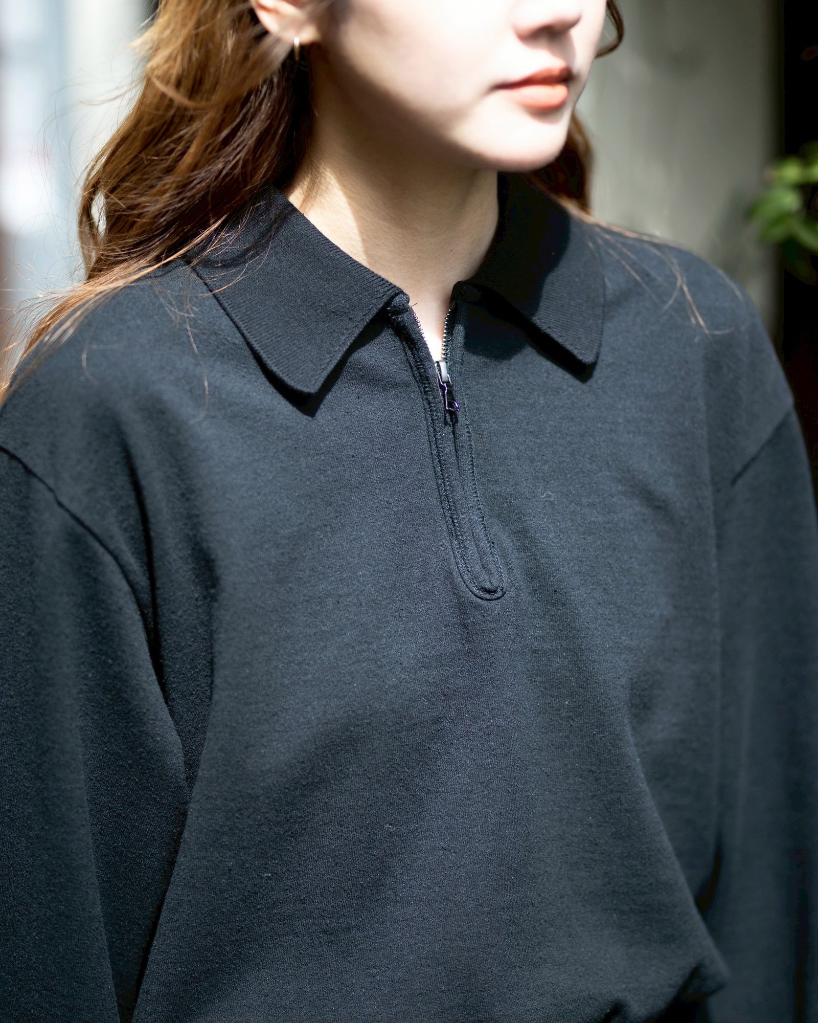 blurhms 新作 Co/Silk Nep Harf-Zip P/O style.2026.4.8