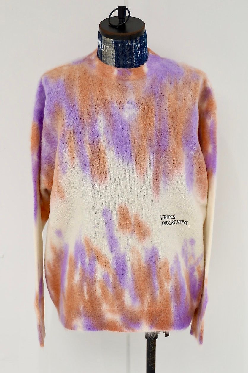 S.F.C 25FW エスエフシー DYED MOHAIR CREW (SFCFW25KN03)Natural,Orange,Purple