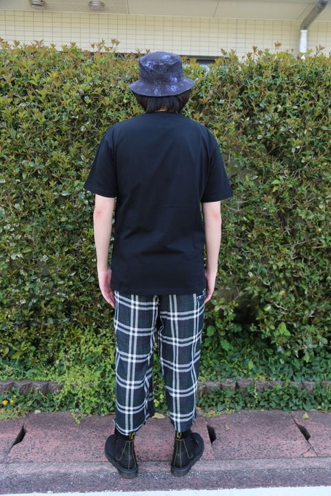 Yohji Yamamoto 半袖 コットン Tシャツ SS21 スマイル シグネチャーロゴ(HD-T98-083) style.2021.4.13