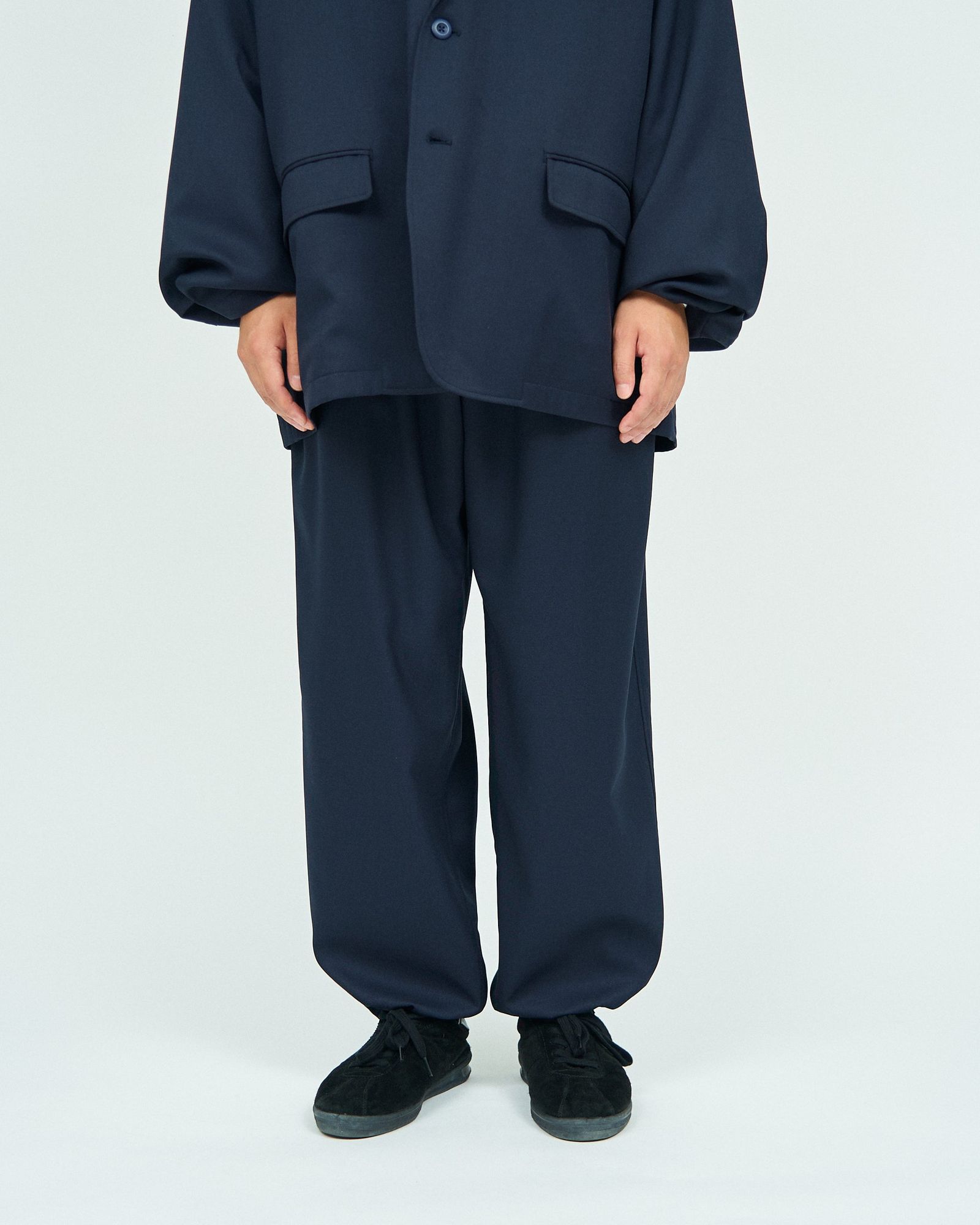 フレッシュサービス WOOLY TWILL TROUSERS(FSC243-40178)NAVY