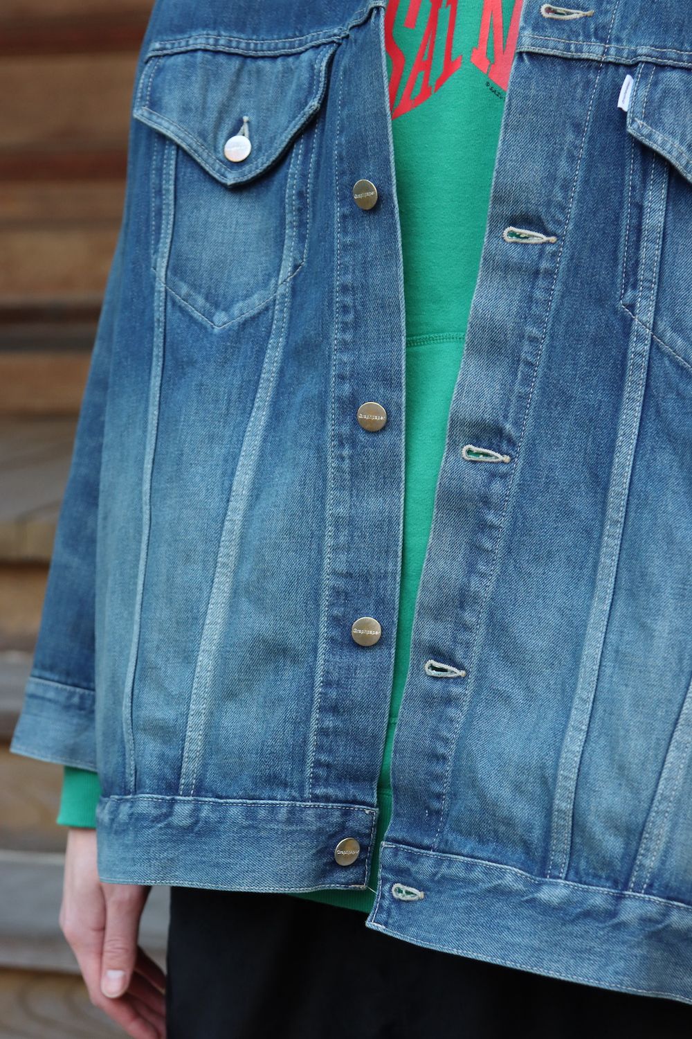 Graphpaper Selvage Denim Trucker Jacket(GU221-30027B) style.2022.1.29