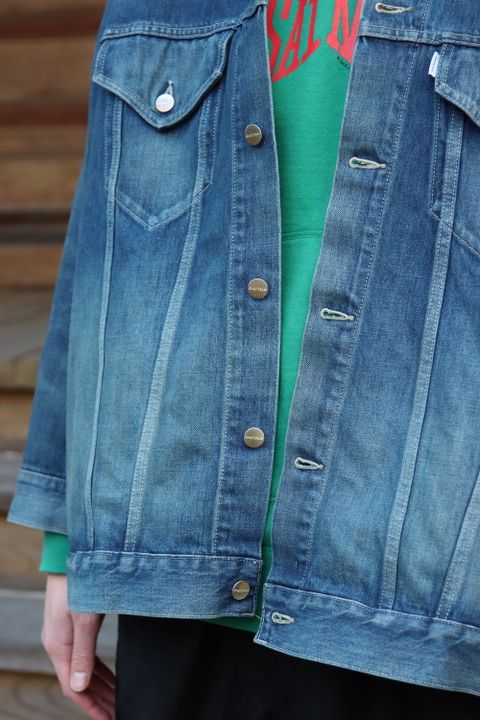 Graphpaper Selvage Denim Trucker Jacket(GU221-30027B) style.2022.1.29