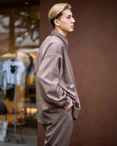 FreshService WOOLY TWILL TECH SHIRT(Brown)9月28日(土)新作初売！