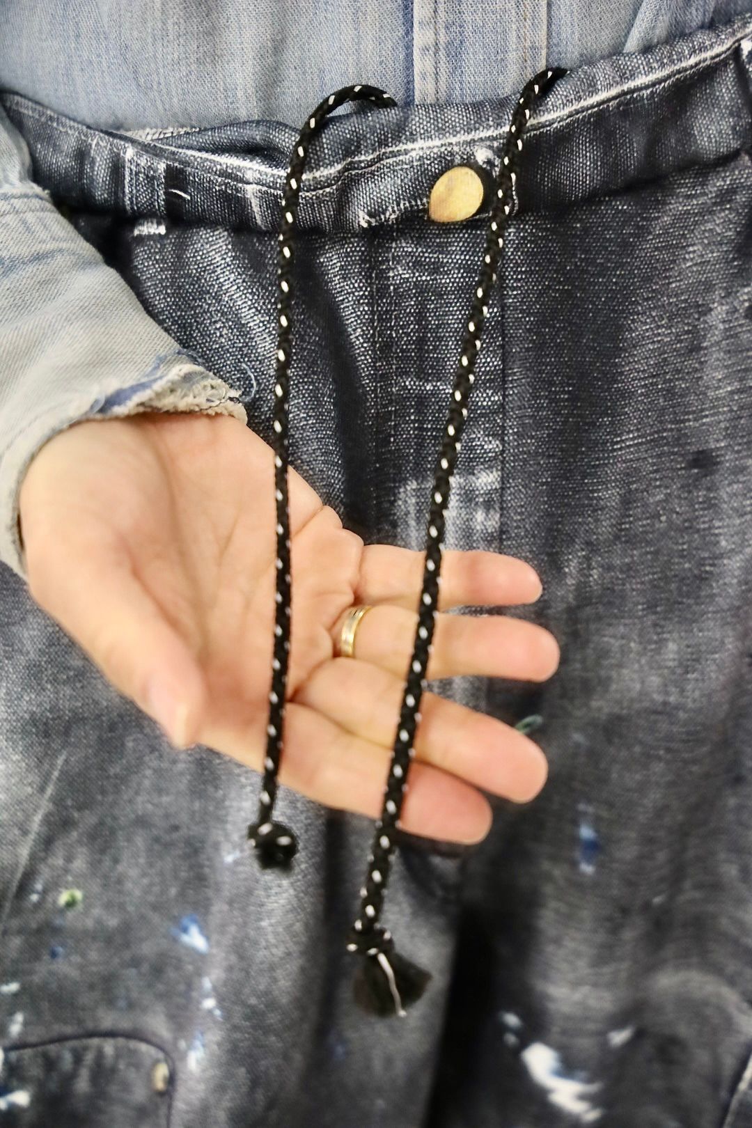 トーキングアバウト ジ アブストラクション 26SS ワイドパンツ PRINT DUCK WIDE PT(26SS-PT-002CH)BLACK新作発売！