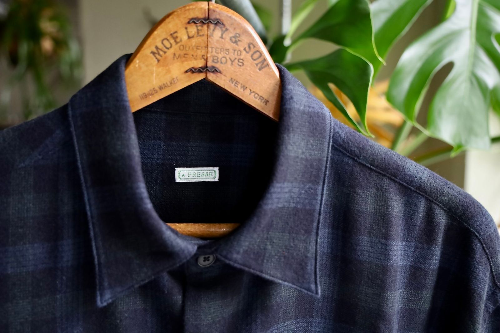 アプレッセ 2026 STYLE2 Wool Regular Collar Shirt(26AAP-02-21)CHECK☆9月19日(土)発売！