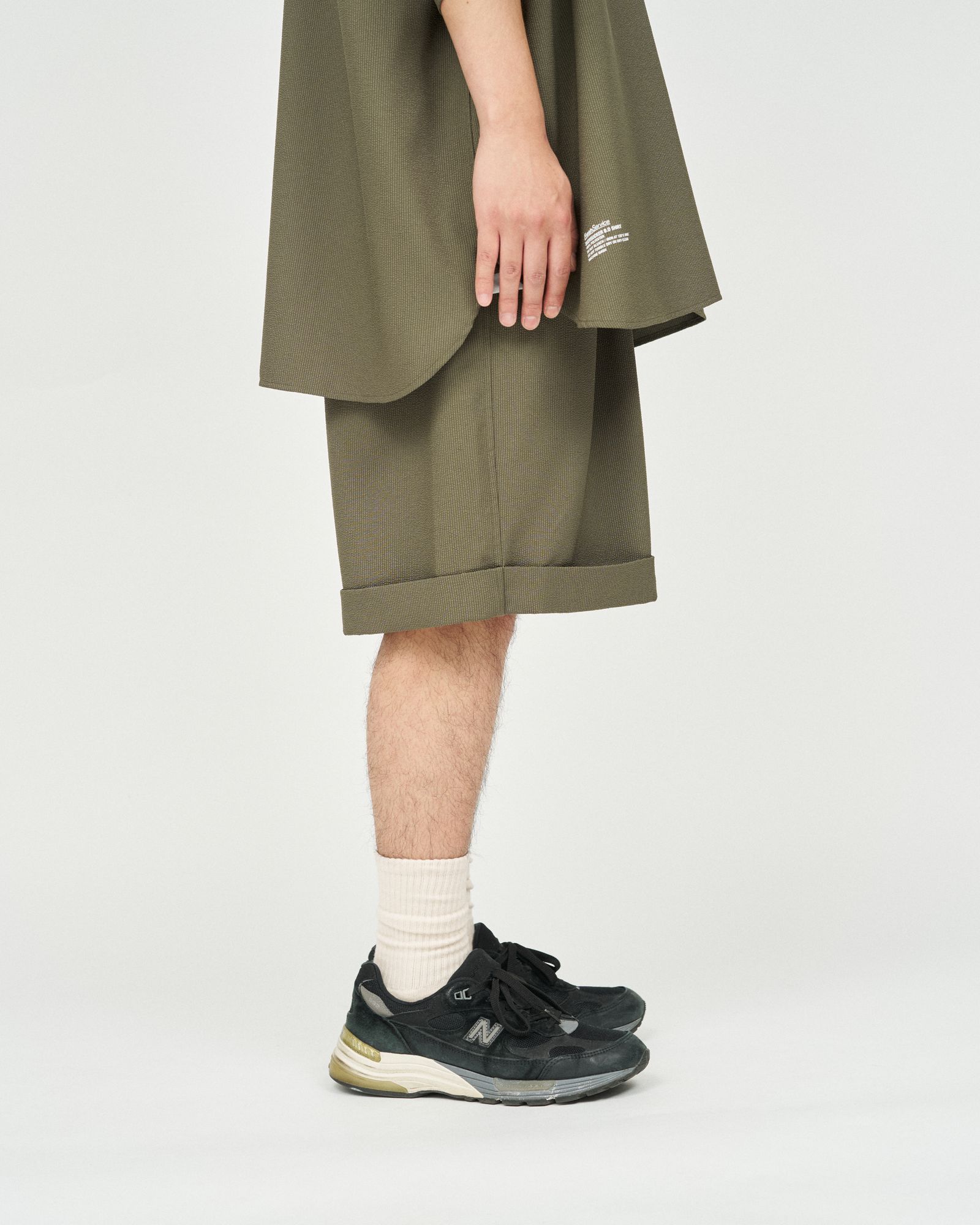 フレッシュサービス SEERSUCKER EASY SHORTS (FSC252-40044)KHAKI