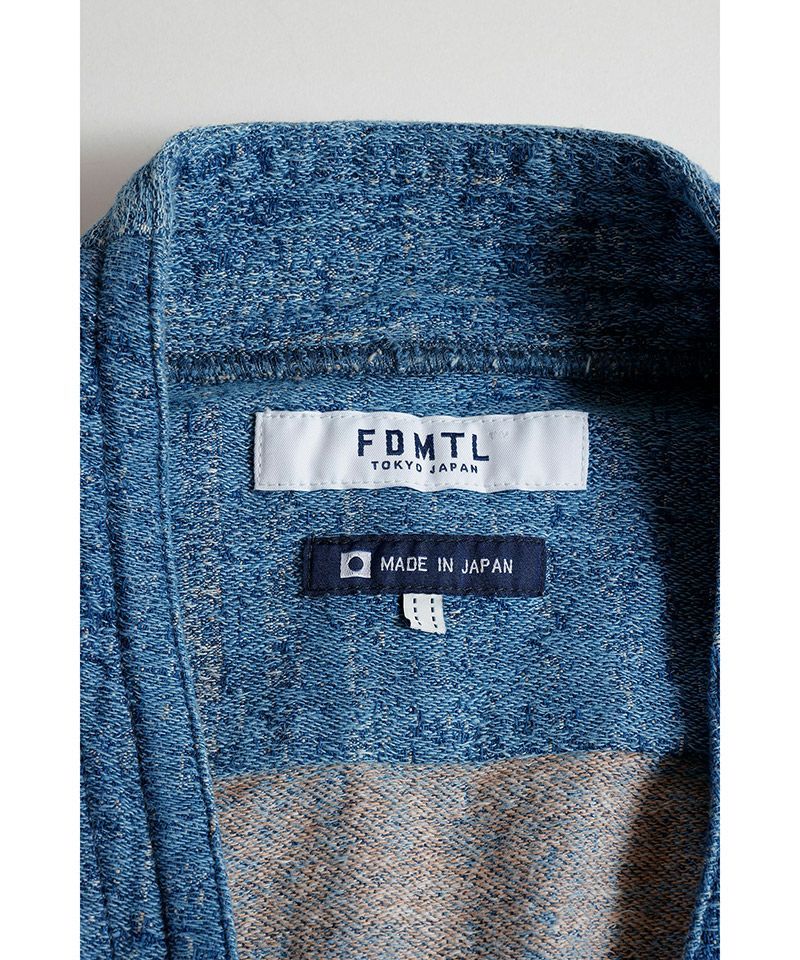 ファンダメンタル デニムシャツ BORO JAQUARD HAORI SHIRT 3YR WASH(FA25SH47U)INDIGO☆新作発売！