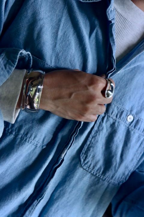 A.PRESSE 23AW Suede Trousers"NAVY"スタイル