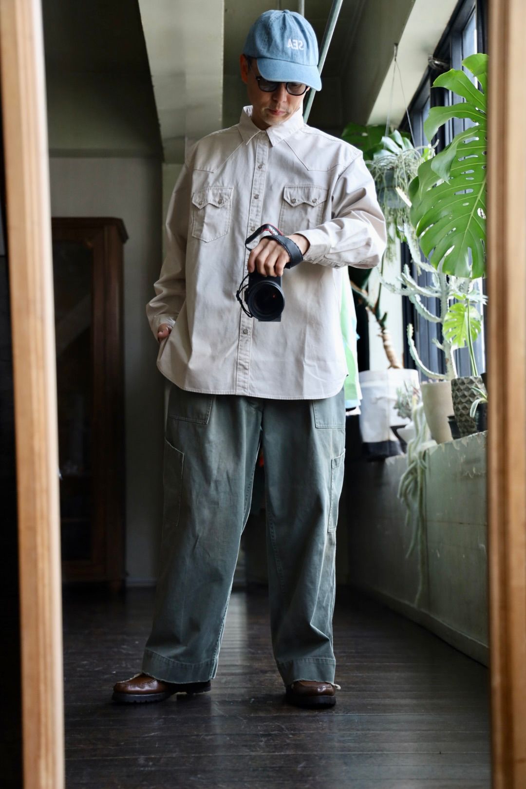 ファウンダ 25SS WESTERN SHIRT(015D251004)BEIGE