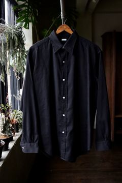 アプレッセ24SS Double Weave TwillRegular Collar Shirt (24SAP-02-03H)BLACK