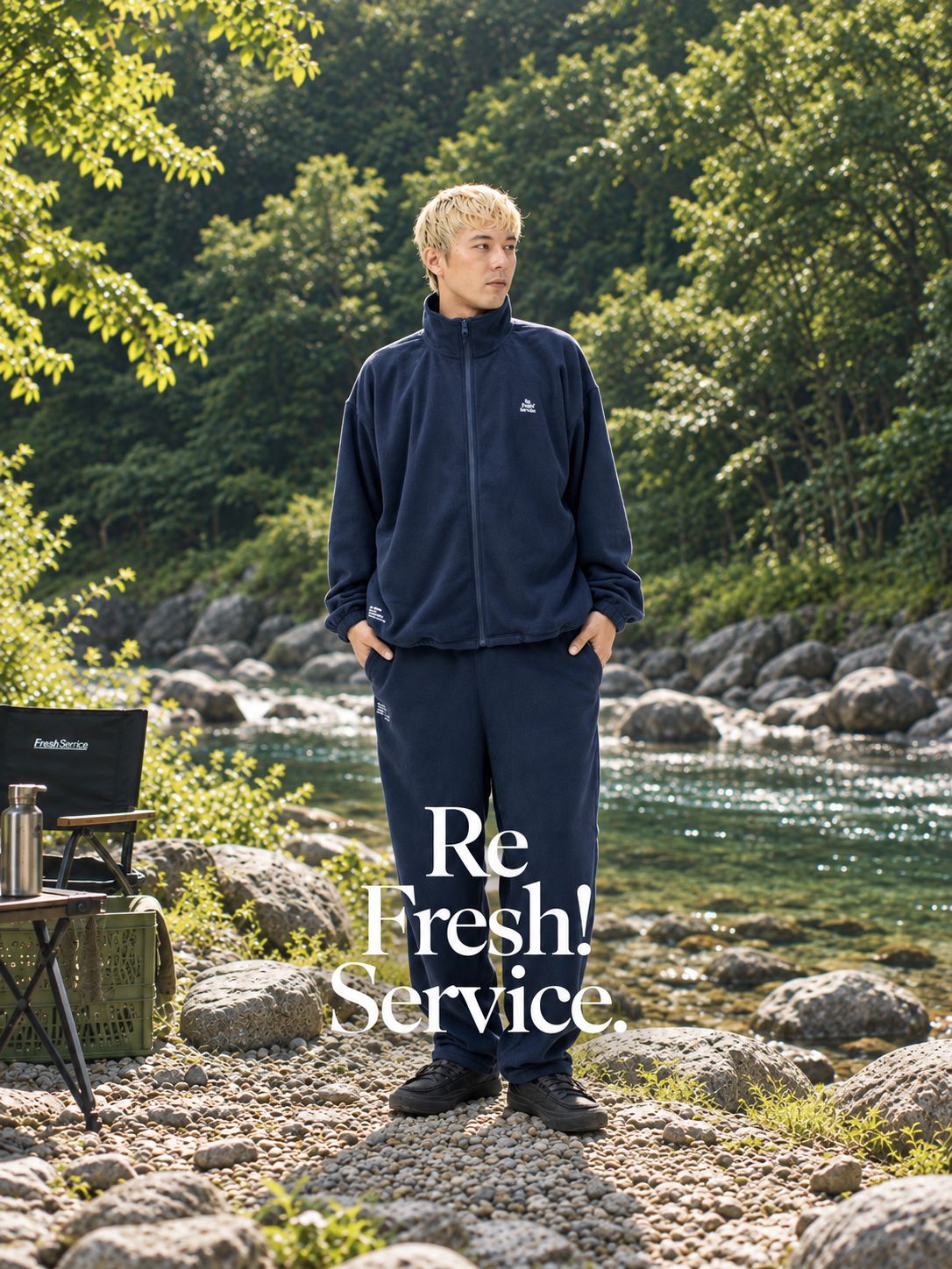 Re!FreshService FLEECE TRACK SUIT (NAVY)☆9月19日(土)新作発売！