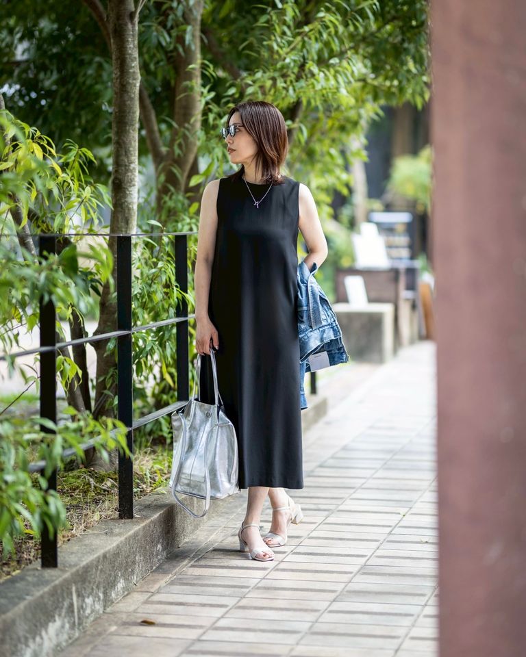 Graphpaper 新作Viscose Cupro Back Satin Sleeveless Dress style.2026.04.06