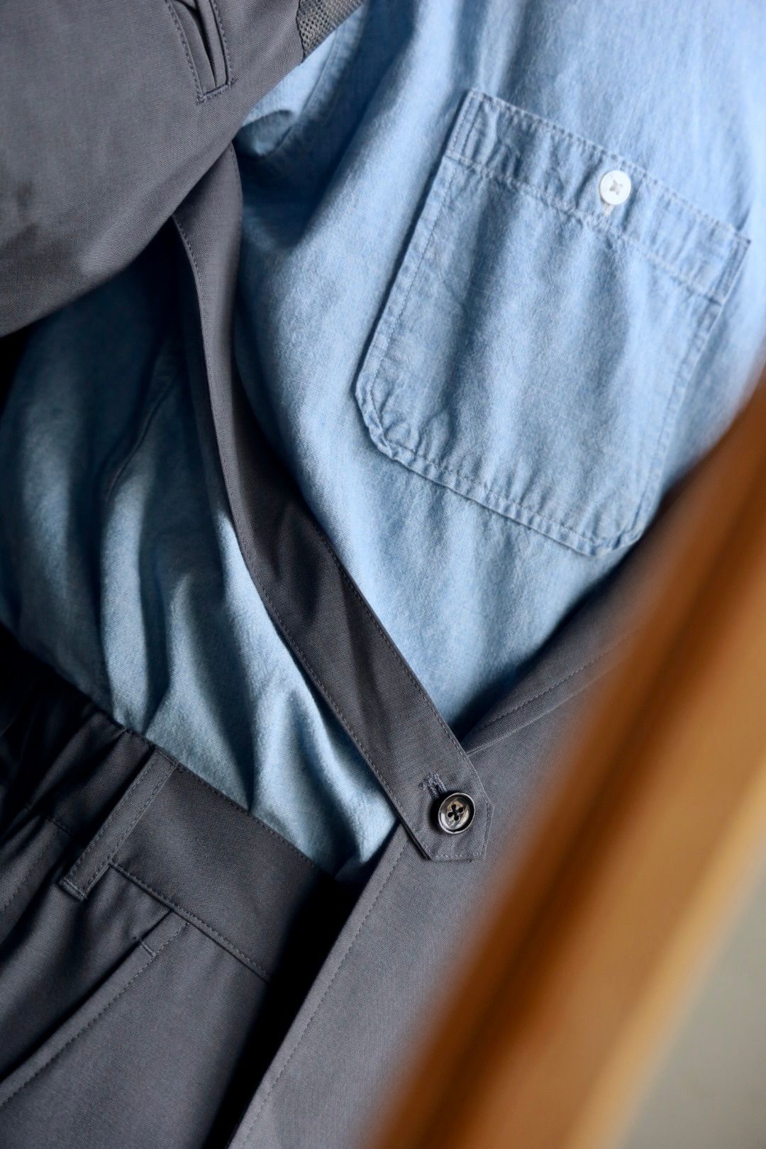 フレッシュサービス WOOLY CLOTH DOUBLE JACKET(FSC251-20106)GRAY