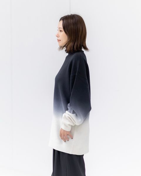 Graphpaper Gradient Dyed Wool Hight Neck Knit style.2025.09.27