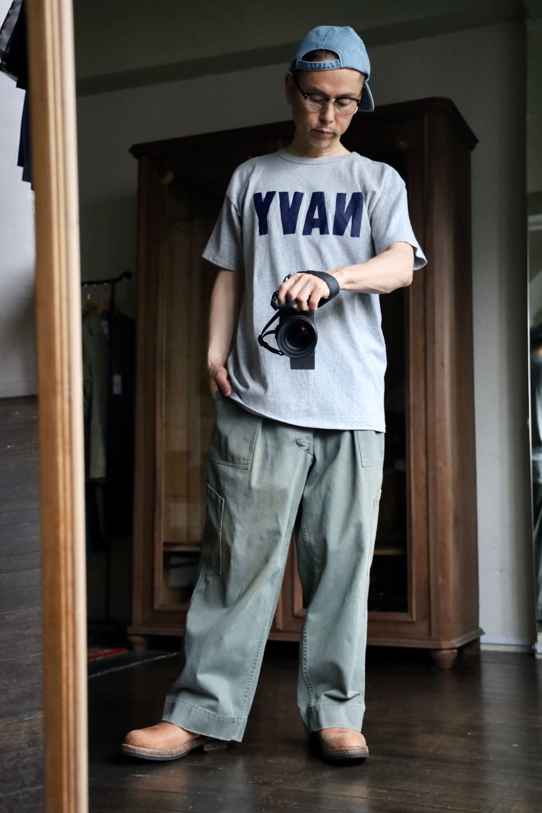 BOWWOW - BOW WOW バウワウ Tシャツ NAVY 8812 TEE(BW251-N8T