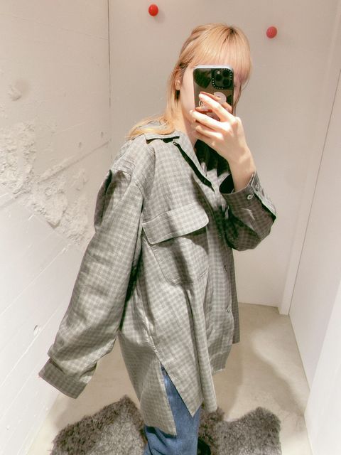 YOKE 新作PIXEL LOW PLAID OPEN COLLAR SHIRT style.2024.2.22