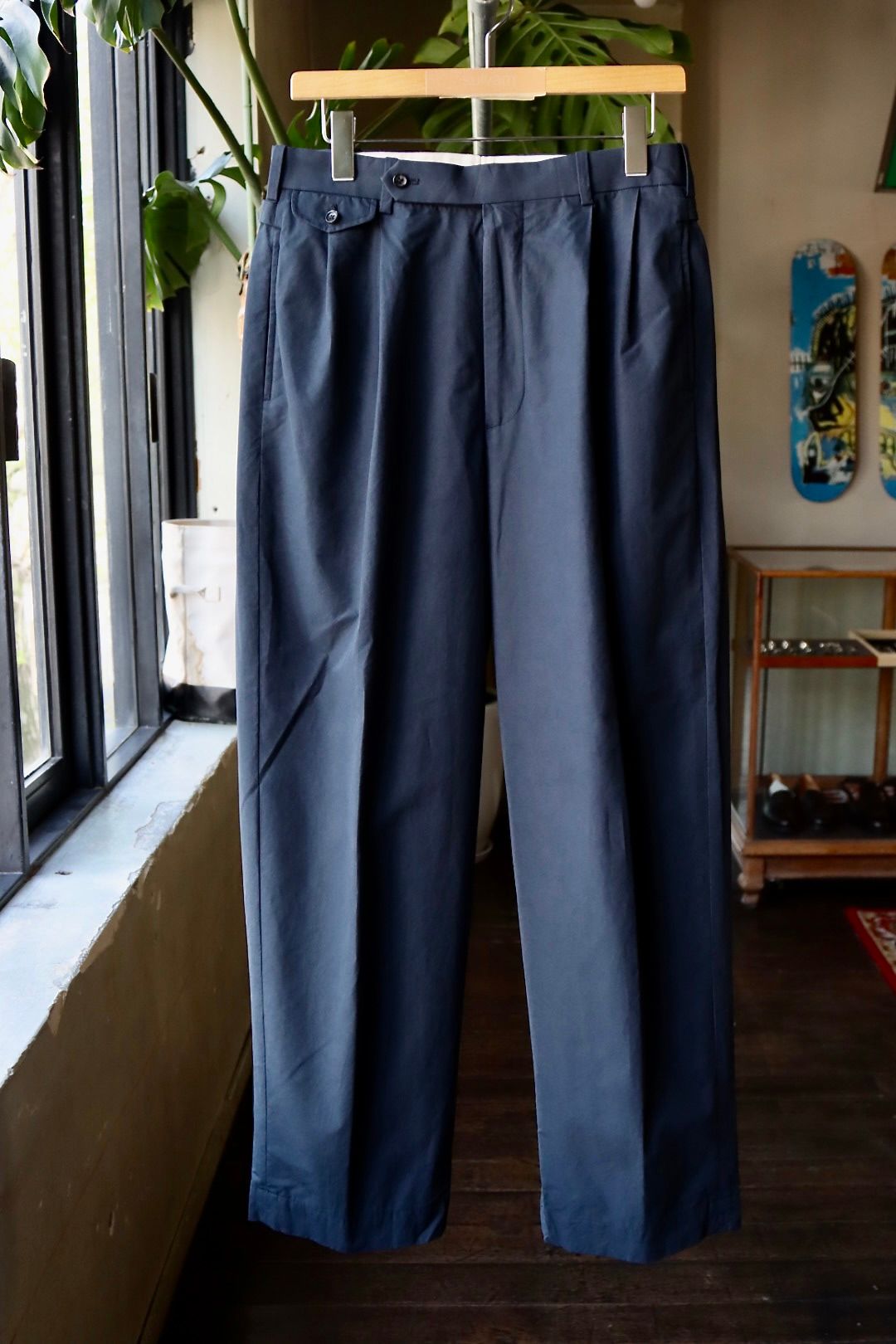 アプレッセ23SS High Density Weather Cloth Trousers (23SAP-04-21H)NAVY - 1(S)