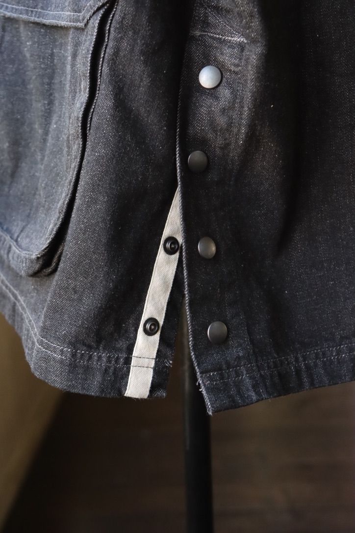 ヨーク 25FW コート Denim Coverall Half Coat(YK25FW01065C)BLACK