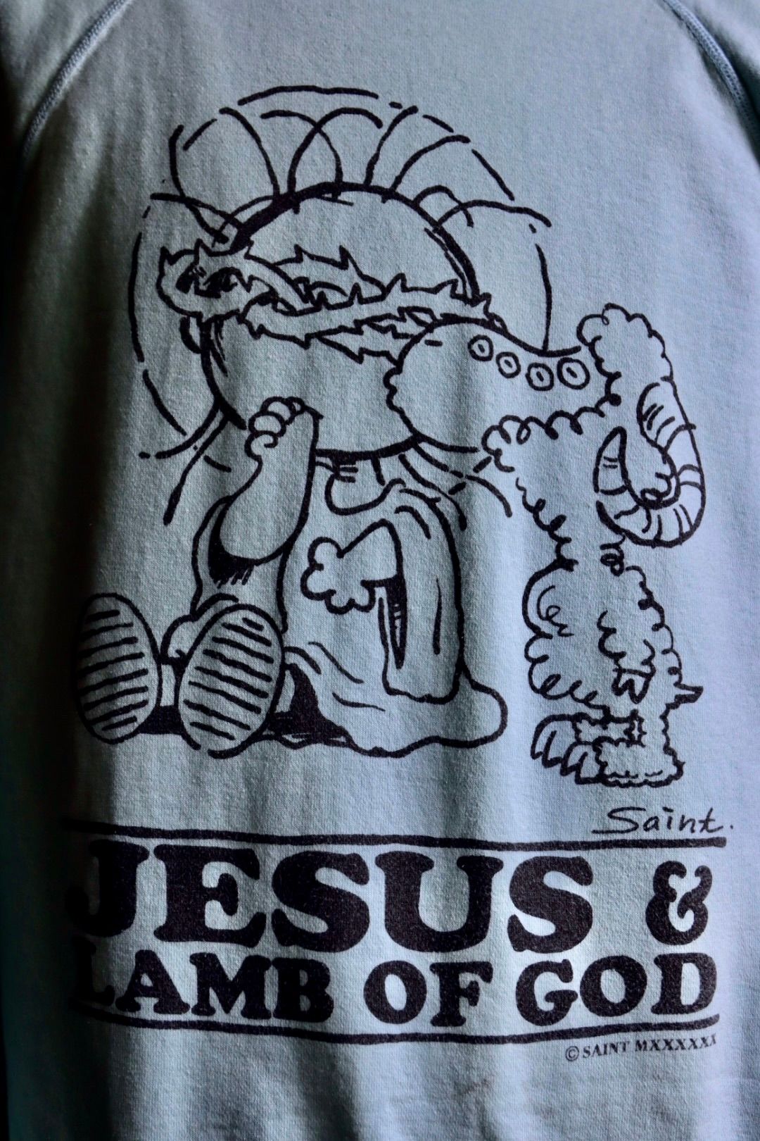 SAINT M×××××× - セントマイケル 23AWスウェットCRW N SWT/JESUS (SM ...