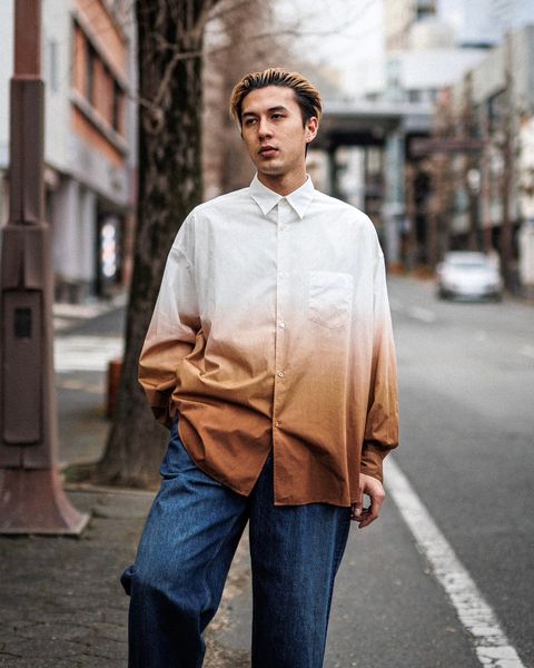 グラフペーパー Broad L/S Oversized Regular Collar Shirt スタイル 2月8日(土)新作発売！