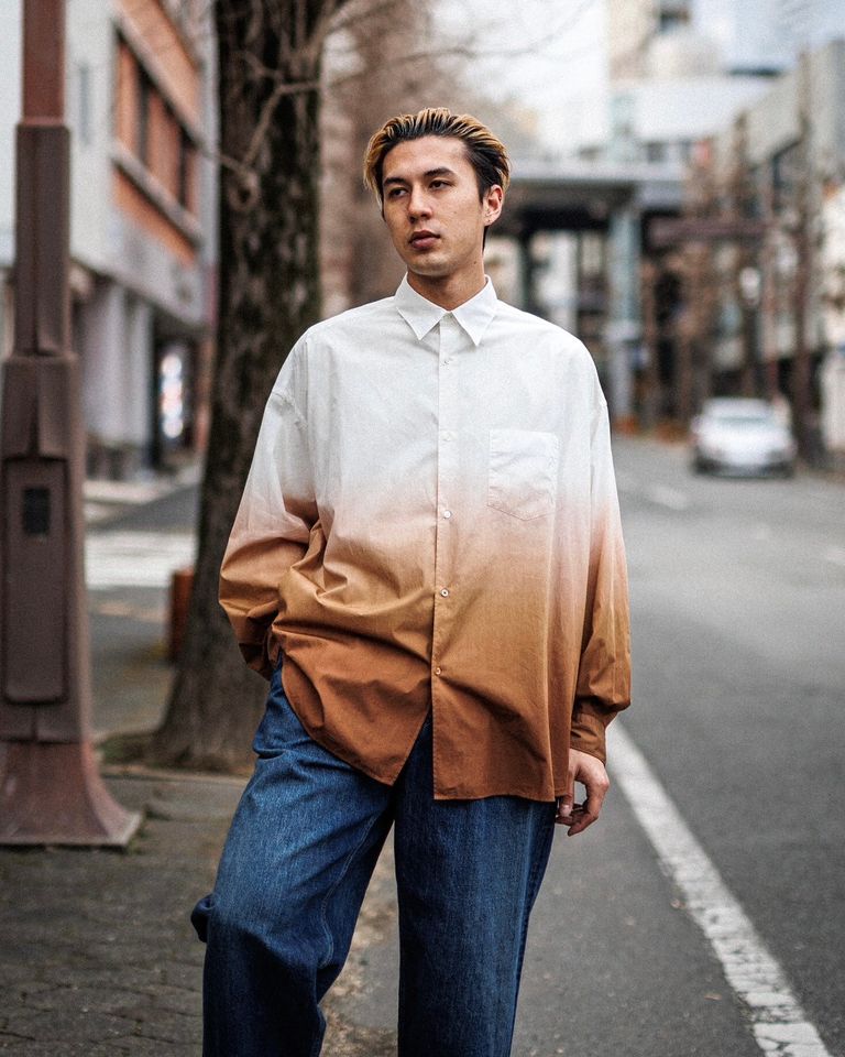 Graphpaper - グラフペーパー 25SS Broad L/S Oversized Regular 