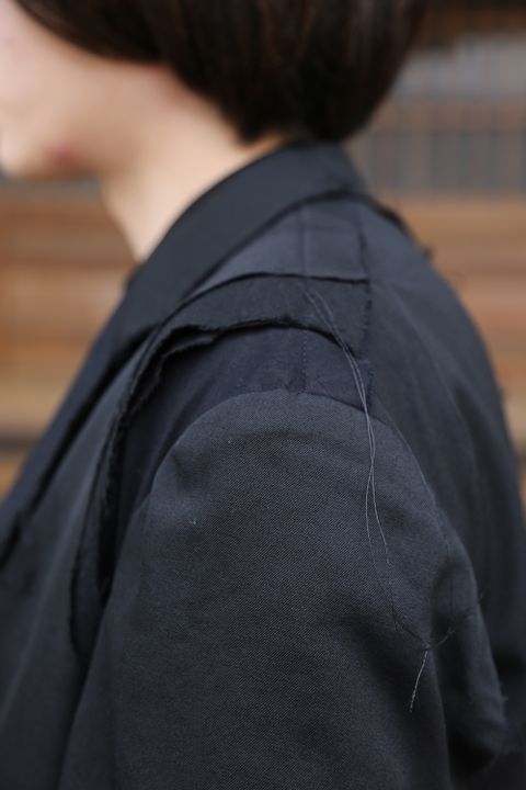 Yohji Yamamoto pour Homme 2020AW 新作 M-3BS 重ねST止レイヤードジャケット(HR-J10-802)style.2020.11.23.