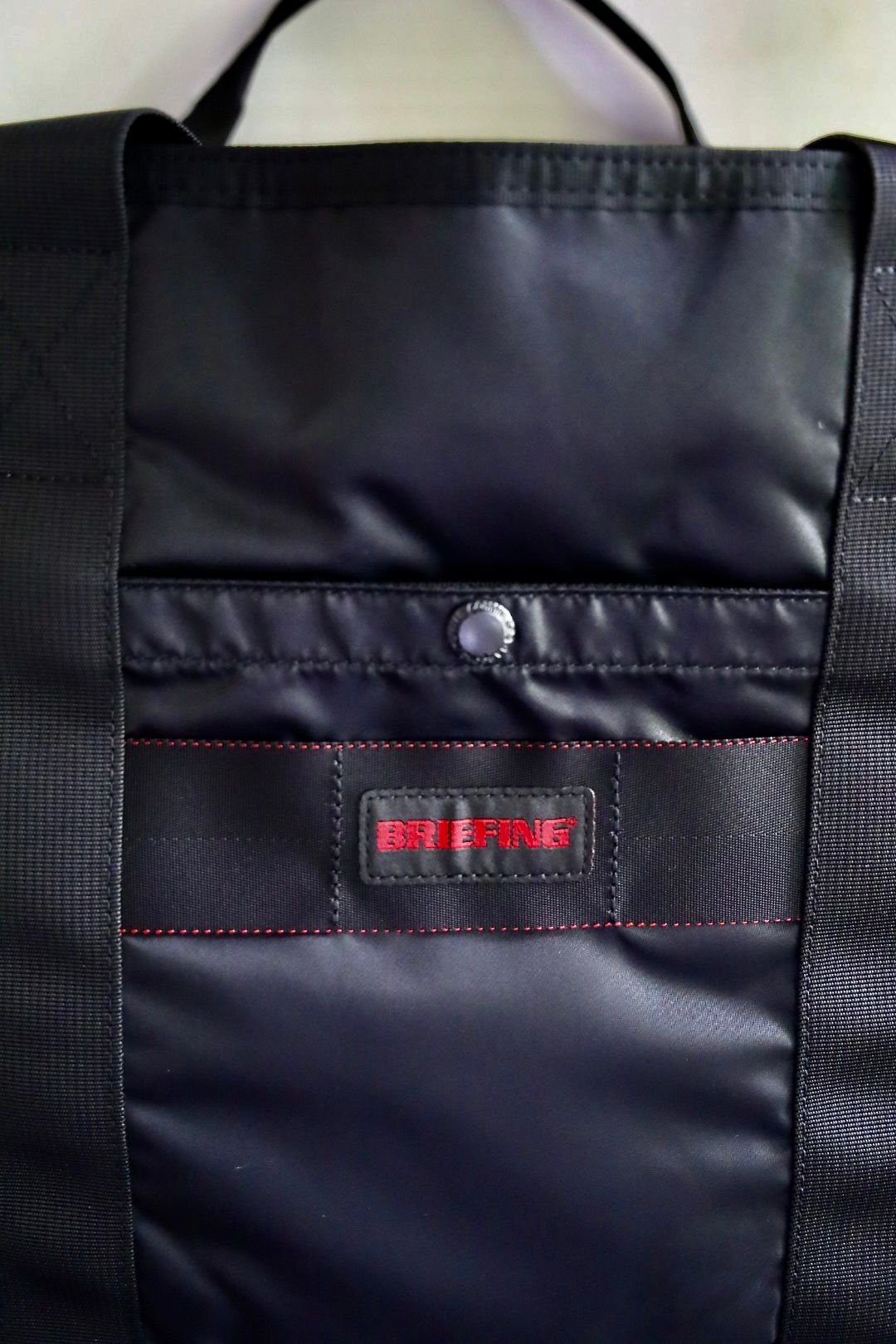 コムデギャルソンオム バッグ BRIEFING W-NAME REVERSIBLE BAG(HR-K208-051)BLACK×KHAKI