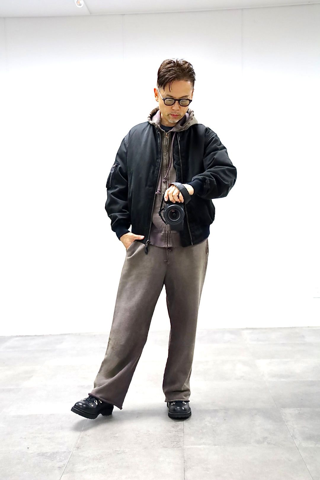 アプレッセ 2025 STYLE2 Vintage Silk Flight Custom Jacket(25AAP-01-28)BLACK☆10月25日(土)発売!