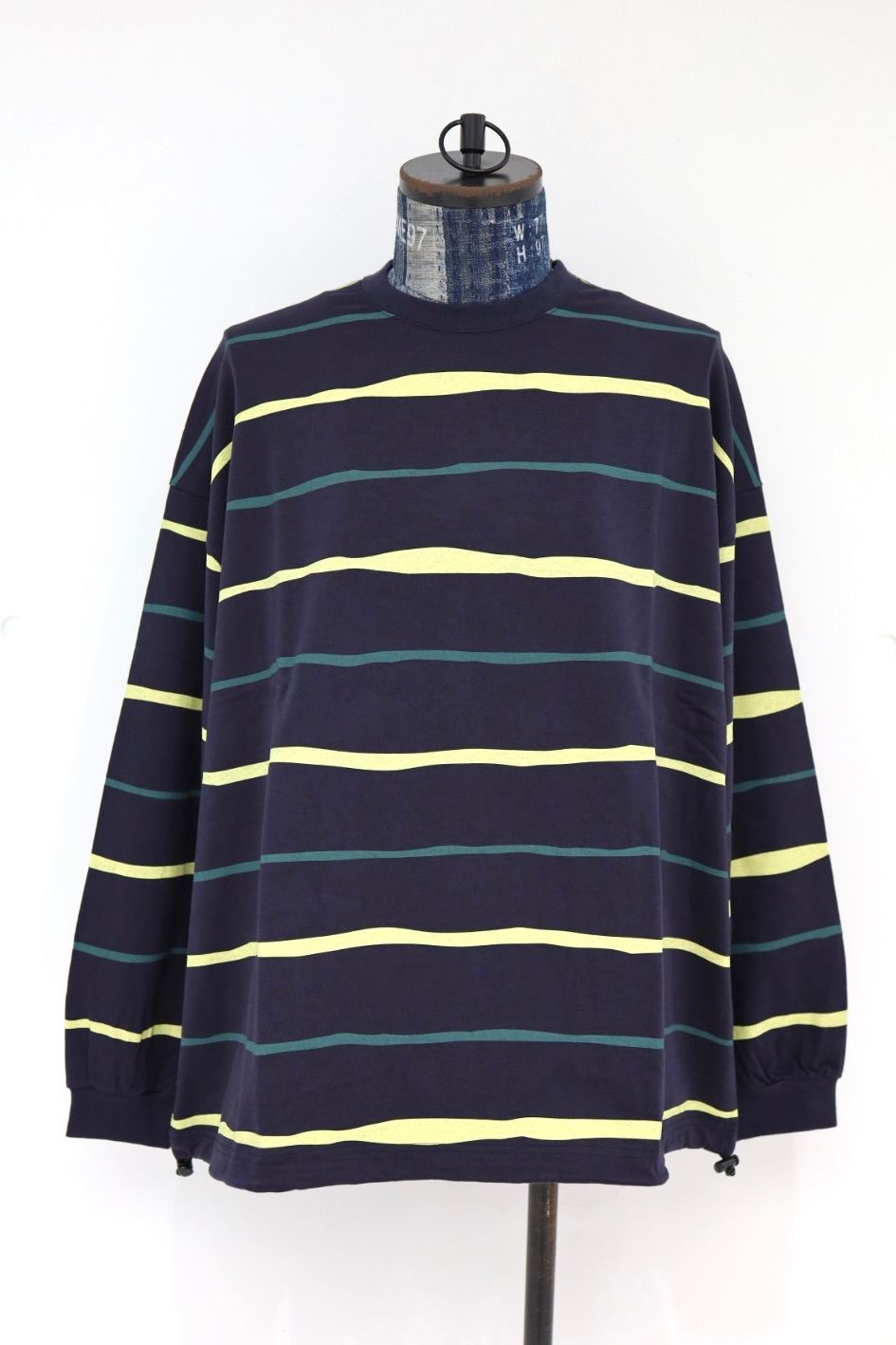 S.F.C 2026FW エスエフシー SUPER BIG STRIPE LS TEE (W/DRAWSTRINGS) (SFCFW26CS07)Navy☆10月17日(土)発売！