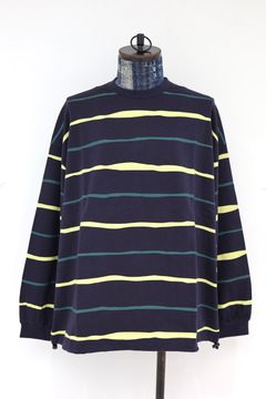 S.F.C 2026FW エスエフシー SUPER BIG STRIPE LS TEE (W/DRAWSTRINGS) (SFCFW26CS07)Navy☆10月17日(土)発売！