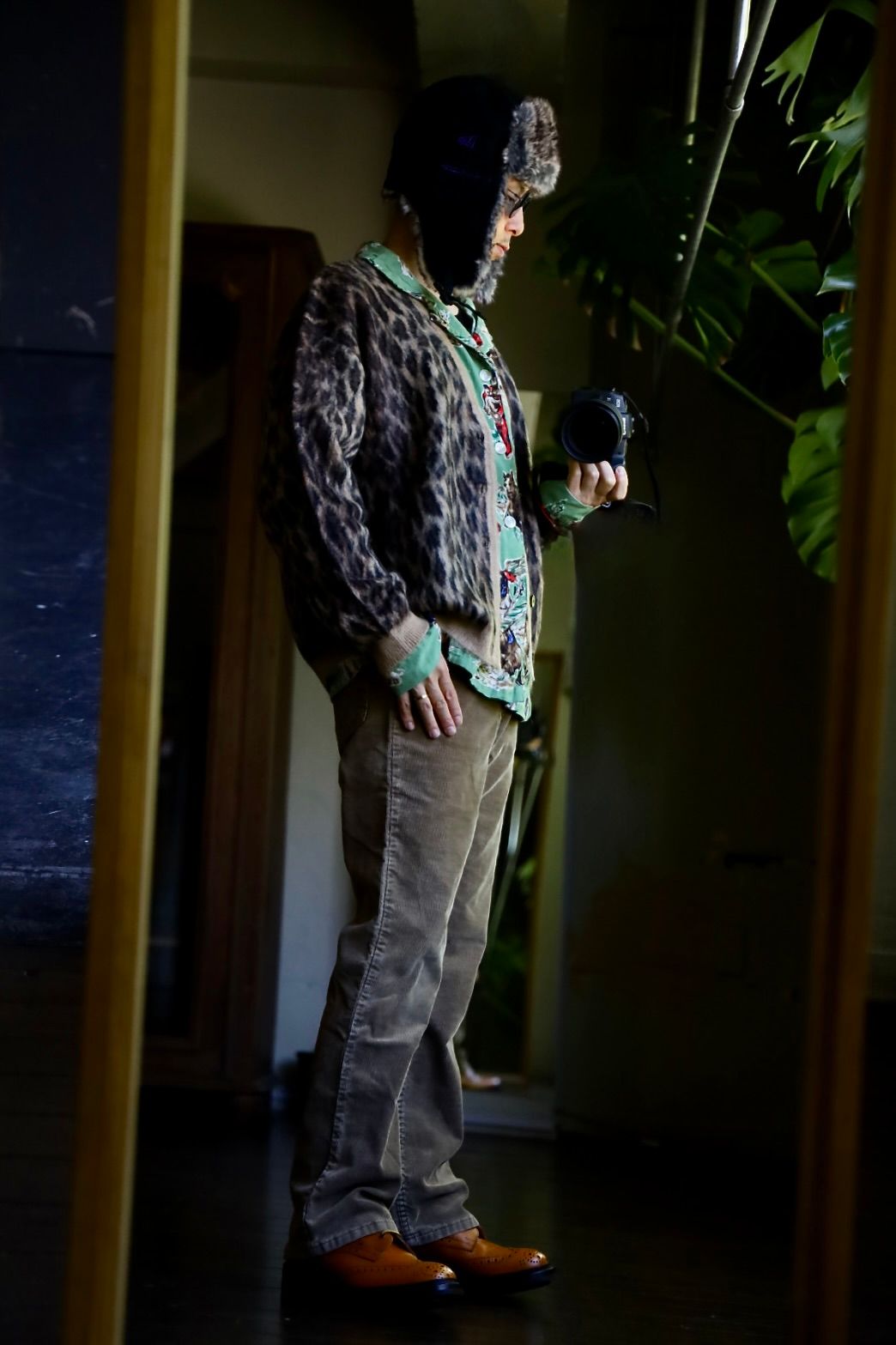 ©SAINT M×××××× MOHAIR CARDIGAN"LEOPARD"スタイル