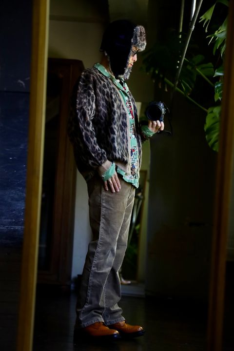 ©SAINT M×××××× MOHAIR CARDIGAN"LEOPARD"スタイル