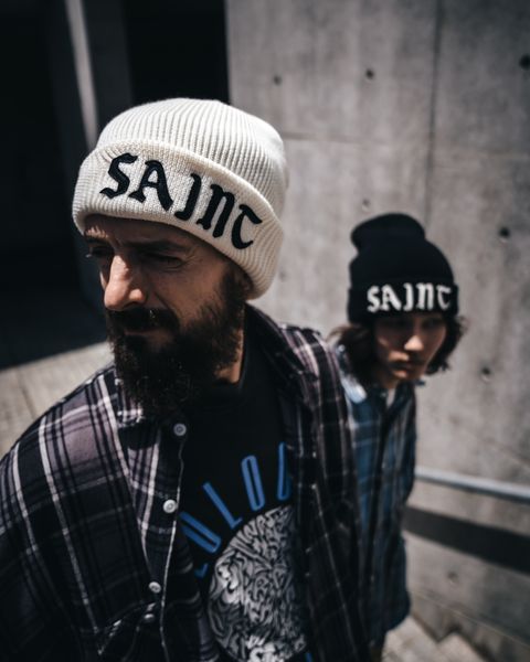セントマイケル SAINT KNIT CAP(SM-YS1-0000-082)WHITE☆再入荷しました！