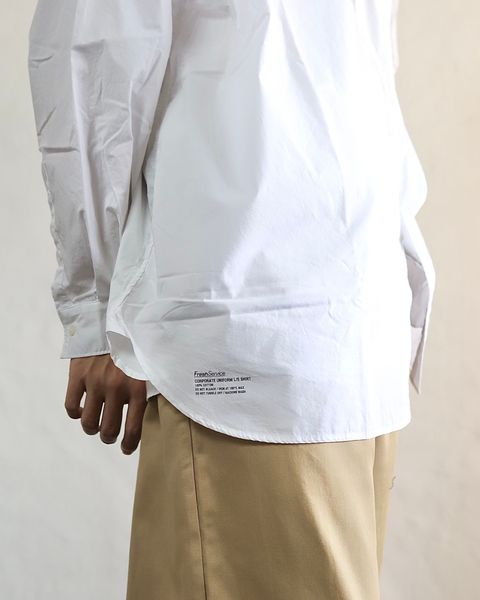 FreshService 24SS CORPORATE UNIFORM L/S SHIRT(WHITE) style 2024.3.8