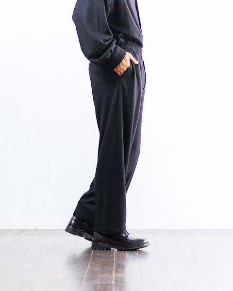 Graphpaper Wool Smooth Flannel Oversized Regular Collar Shirtセットアップスタイル (BLACK)スタイル 11月2日(土)新作発売！