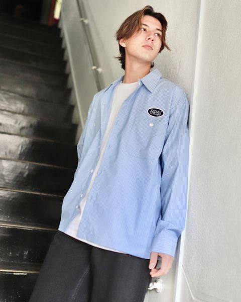 SEDAN ALL-PURPOSE 23FW OVAL LOGO WORK SHIRTスタイル