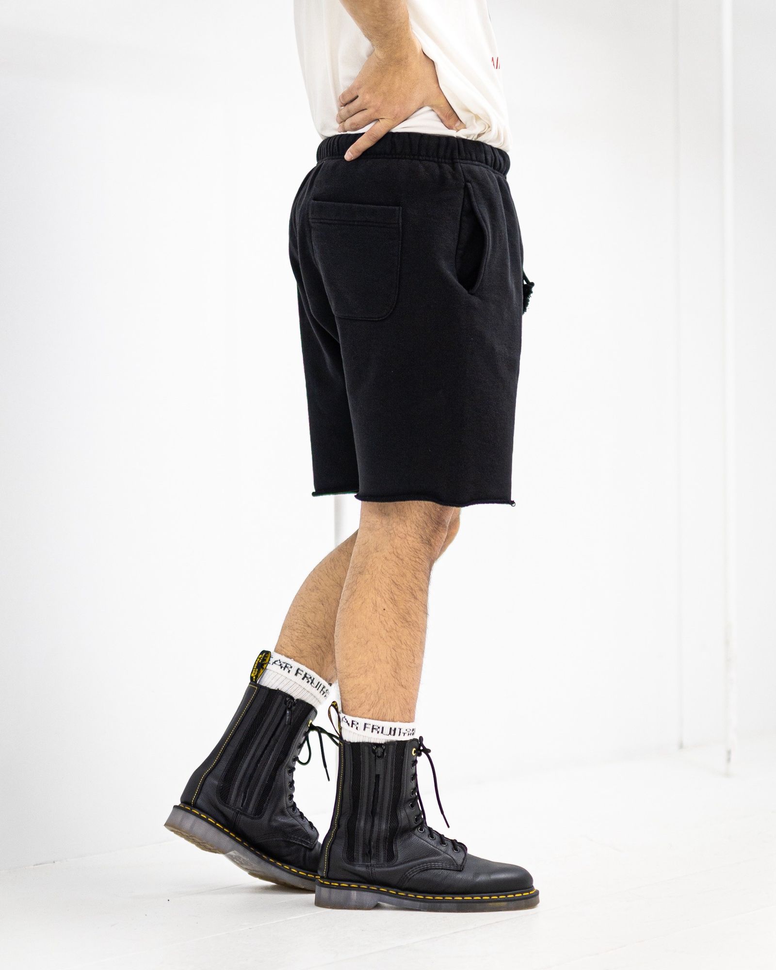 セントマイケル 26SS I LOVE SAINT/SWEAT SHORTS(SM-MK8-0000-066)BLACK