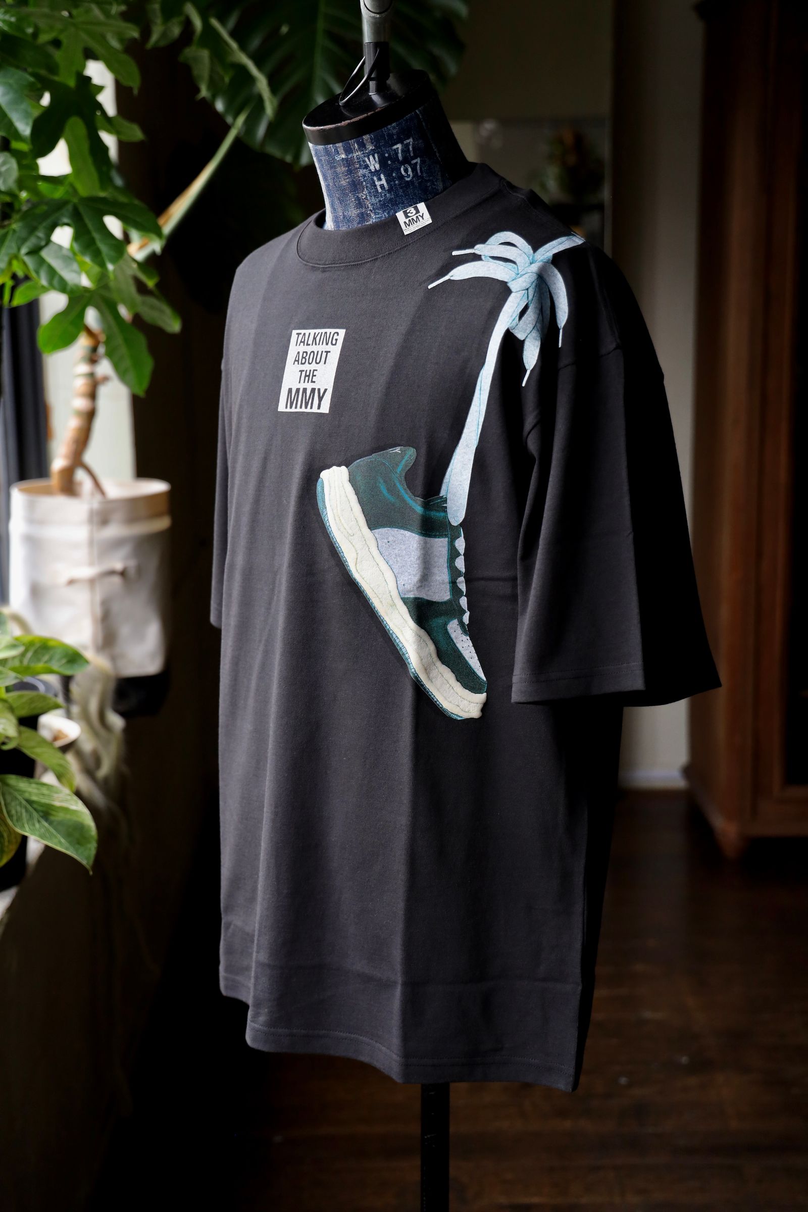 トーキングアバウト ジ アブストラクション 25SS HANG ON SHOULDER T-SHIRT(NPT-MMYT-002)BLACK